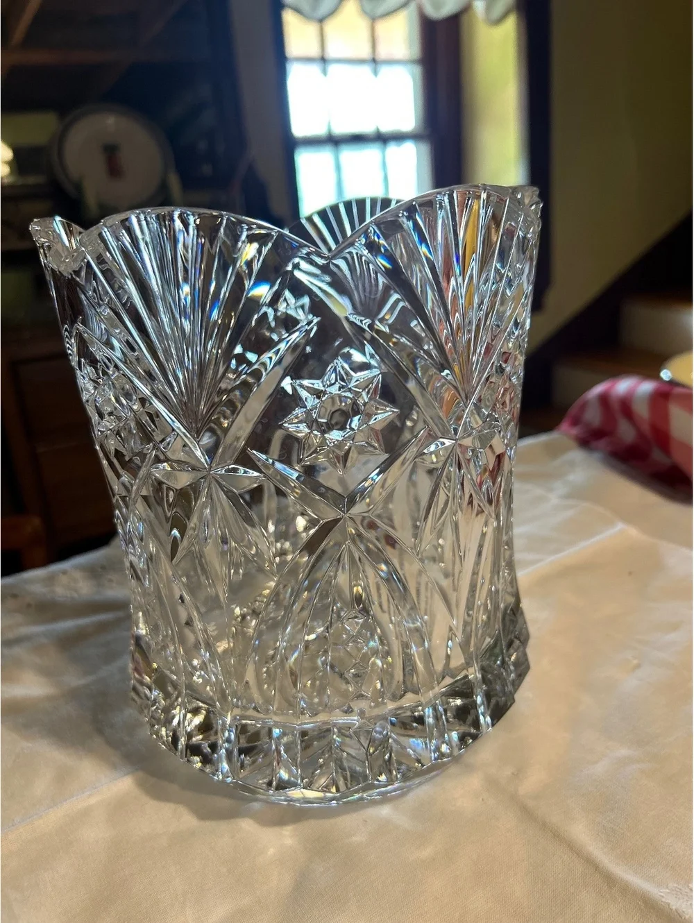 ready  THE ANTIQUE YARD Vintage JG Durand 'Vincennes' Crystal Champagne Cooler